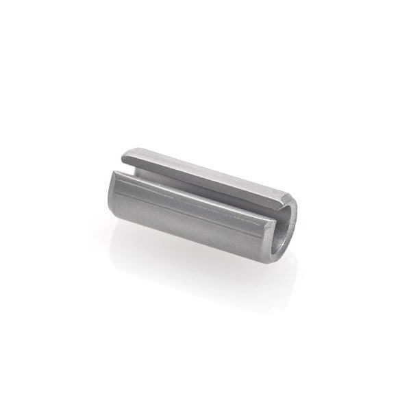 A cylindrical metal bushing or sleeve on a plain white background.